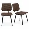 Dunelm Austin Set Of 2 Faux Leather Brown Dining Chairs 1 Dunelm Austin Set Of 2 Faux Leather Brown Dining Chairs - 30647372