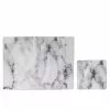 Dunelm Set Of 4 White Marble Effect Placemats & Coasters - 30648845