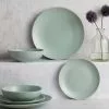 Dunelm Stoneware Seafoam Blue Matte 12 Piece Dinner Set