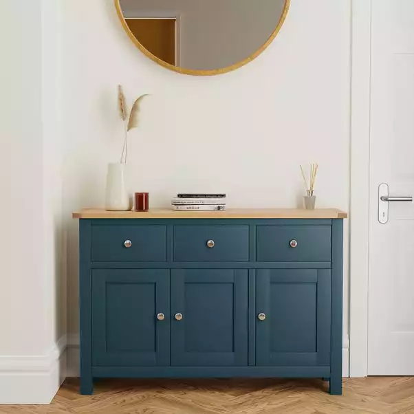Dunelm Bromley Blue Large Sideboard 3 Dunelm Bromley Blue Large Sideboard