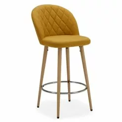 Dunelm Astrid Fabric Bar Stool - 30662740 alt02
