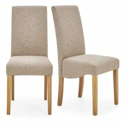 Dunelm Ethan Set Of 2 Dining Chairs Natural Boucle 9 Dunelm Ethan Set Of 2 Dining Chairs Natural Boucle - 30662742 alt01