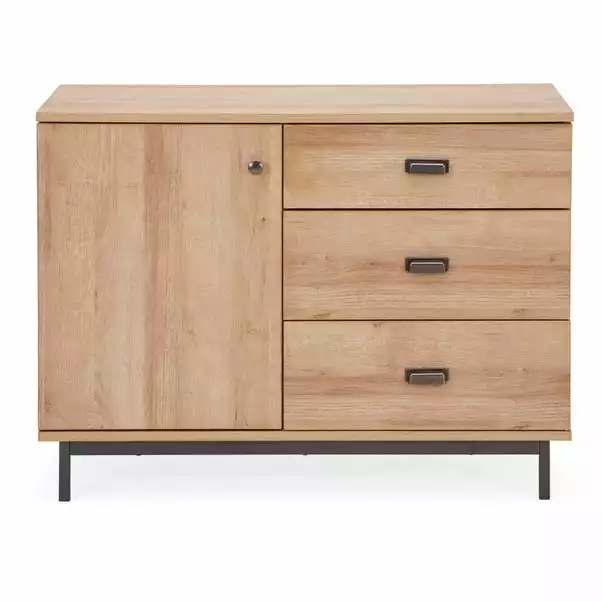 Dunelm Fulton Oak Effect Small Sideboard 3 Dunelm Fulton Oak Effect Small Sideboard