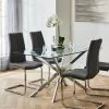 Dunelm Lumia Glass Dining Table