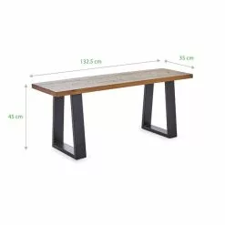 Dunelm Jackson Dining Bench - 30666559 alt04