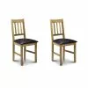 Julian Bowen Coxmoor Set Of 2 Dining Chairs Brown PU Leather