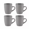 Dunelm Set Of 4 Grey Stoneware Mugs