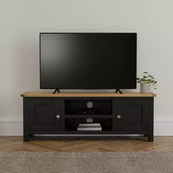 Dunelm Bromley Black Wide TV Stand 3 Dunelm Bromley Black Wide TV Stand