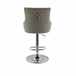 Dunelm Selena Distressed Velvet Bar Stool - 30685461 alt04