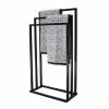 Lloyd Pascal Black 3 Rail Free Standing Towel Holder - 30686262