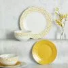 Dunelm Dotty Ochre 12 Piece Dinner Set 1 Dunelm Dotty Ochre 12 Piece Dinner Set - 30690006