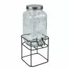 Dunelm 3.3L Glass Drinks Dispenser With Infuser And Stand - 30693079