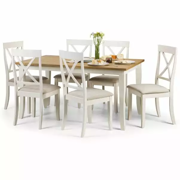 Julian Bowen Davenport Dining Table With 6 Chairs 3 Julian Bowen Davenport Dining Table With 6 Chairs