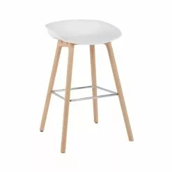 Dunelm Erik White Bar Stool