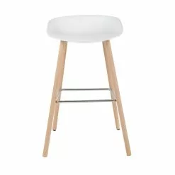 Dunelm Erik White Bar Stool - 30711152 alt02