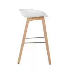 Dunelm Erik White Bar Stool - 30711152 alt03