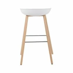 Dunelm Erik White Bar Stool - 30711152 alt04