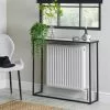 Dunelm Sullivan Black Slim Console Radiator Cover 2 Dunelm Sullivan Black Slim Console Radiator Cover - 30712353