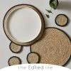 The Edited Life Set Of 4 Black Grass Braid Coasters - 30716073