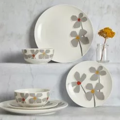 Dunelm Lena 12 Piece Dinner Set