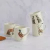 Dunelm Set Of 4 Woodland Stackable Mugs