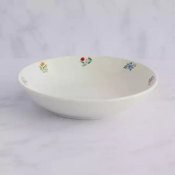 Dunelm Ditsy Floral Porcelain Pasta Bowl 4 Dunelm Ditsy Floral Porcelain Pasta Bowl - Image 2