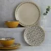 Dunelm Global Ochre 12 Piece Dinner Set - 30734548
