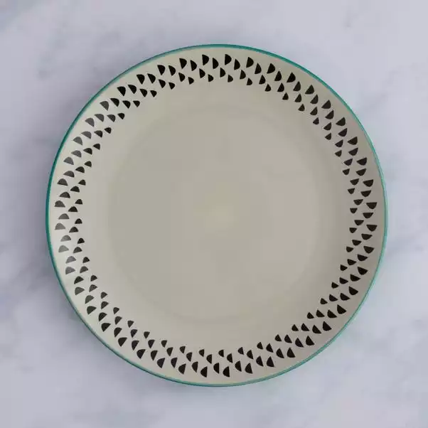 Dunelm Global Teal 12 Piece Dinner Set 4 Dunelm Global Teal 12 Piece Dinner Set - Image 2