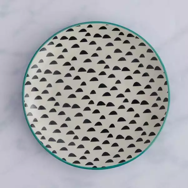 Dunelm Global Teal 12 Piece Dinner Set 6 Dunelm Global Teal 12 Piece Dinner Set - Image 4