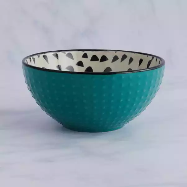 Dunelm Global Teal 12 Piece Dinner Set 7 Dunelm Global Teal 12 Piece Dinner Set - Image 5