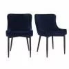 Dunelm Montreal Set Of 2 Velvet Dining Chairs 2 Dunelm Montreal Set Of 2 Velvet Dining Chairs - 30744776