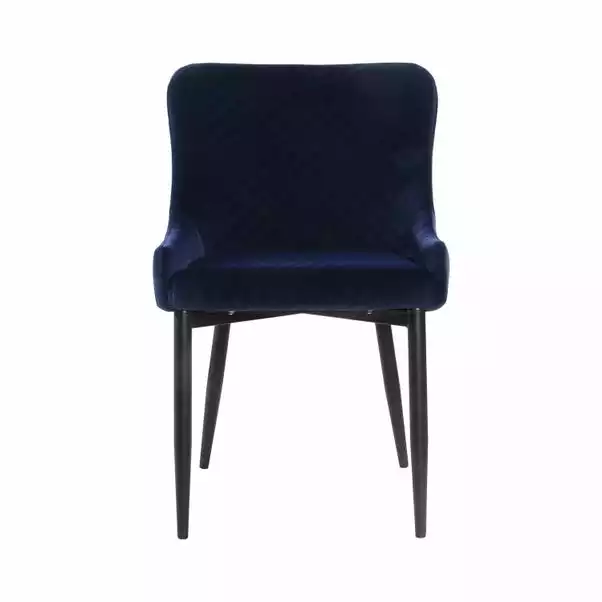 Dunelm Montreal Set Of 2 Velvet Dining Chairs 4 Dunelm Montreal Set Of 2 Velvet Dining Chairs - Image 2