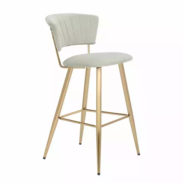 Dunelm Kendall Velvet Bar Stool 4 Dunelm Kendall Velvet Bar Stool - Image 2