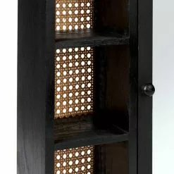Dunelm French Cane Black Mirror Cabinet 10 Dunelm French Cane Black Mirror Cabinet - 30747349 alt03