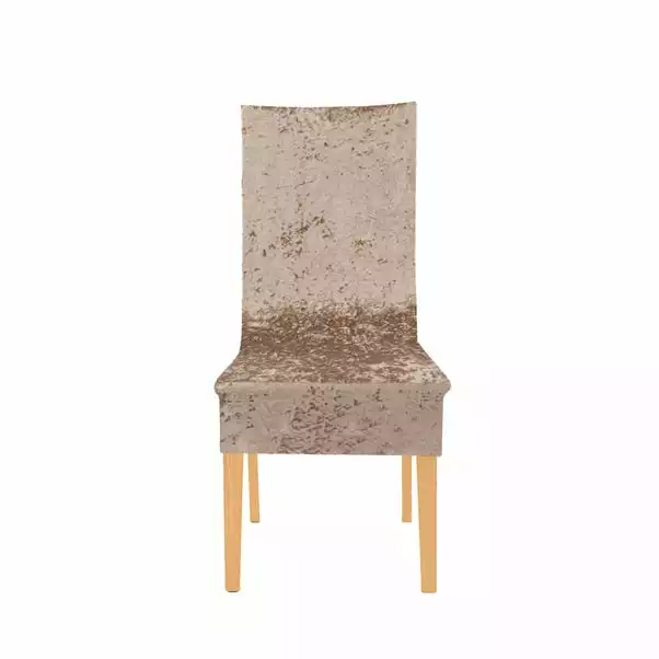 Dunelm Crushed Velvet Dining Chair Cover 4 Dunelm Crushed Velvet Dining Chair Cover - Image 2
