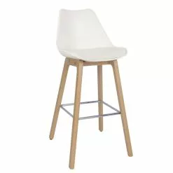 Dunelm Erik Bar Stool With White Back 10 Dunelm Erik Bar Stool With White Back - 30747699 alt02