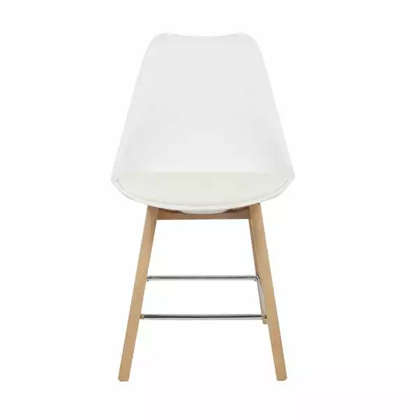 Dunelm Erik White Dining Chair 5 Dunelm Erik White Dining Chair - Image 3
