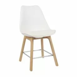 Dunelm Erik White Dining Chair 11 Dunelm Erik White Dining Chair - 30747700 alt03