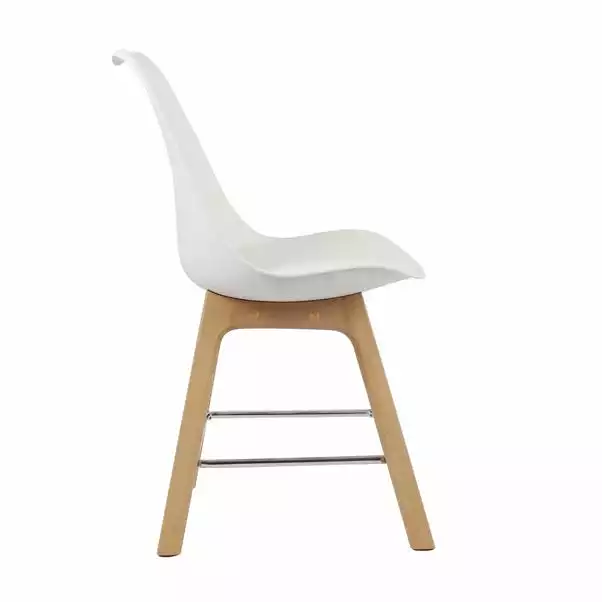 Dunelm Erik White Dining Chair 7 Dunelm Erik White Dining Chair - Image 5
