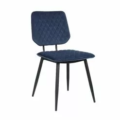 Dunelm Austin Velvet Set Of 2 Dining Chairs - 30748274 alt01