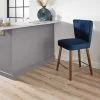 Dunelm Isla Velvet Bar Stool 1 Dunelm Isla Velvet Bar Stool - 30748290