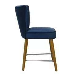 Dunelm Isla Velvet Bar Stool - 30748290 alt05