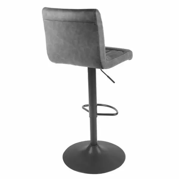 Dunelm Felix Faux Leather Bar Stool 6 Dunelm Felix Faux Leather Bar Stool - Image 4