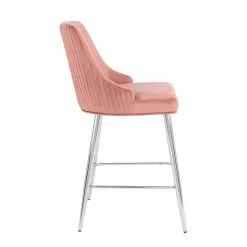 Dunelm Peyton Velvet Bar Stool 10 Dunelm Peyton Velvet Bar Stool - 30748311 alt03