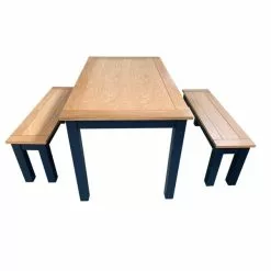 Dunelm Clifford Dining Bench Set - 30748466 alt03