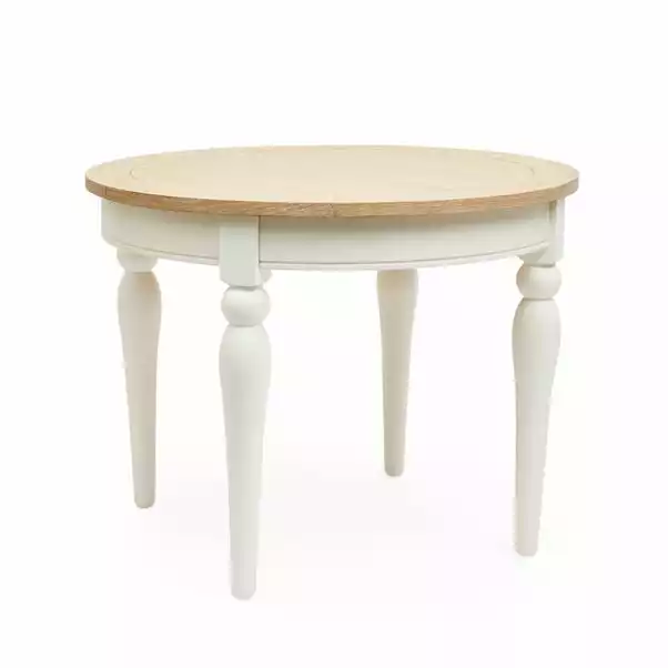 Dunelm Churchgate Ivory Round Dining Table 5 Dunelm Churchgate Ivory Round Dining Table - Image 3