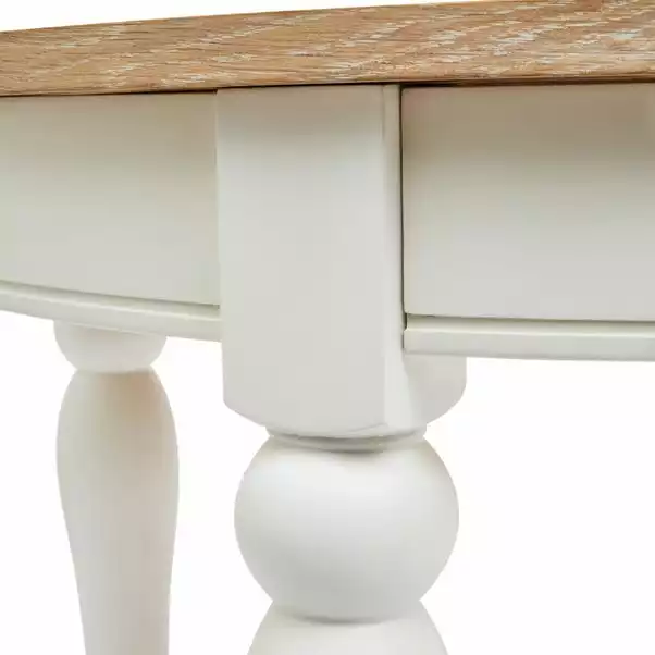 Dunelm Churchgate Ivory Round Dining Table 6 Dunelm Churchgate Ivory Round Dining Table - Image 4