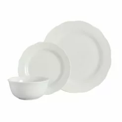 Dunelm Scalloped Edge 12 Piece Dinner Set - 30749157 alt01