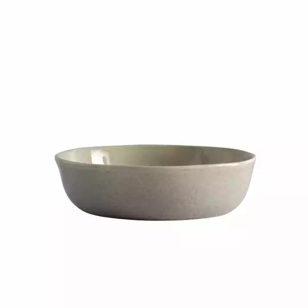 Dunelm Amalfi Grey Stoneware Pasta Bowl 4 Dunelm Amalfi Grey Stoneware Pasta Bowl - Image 2