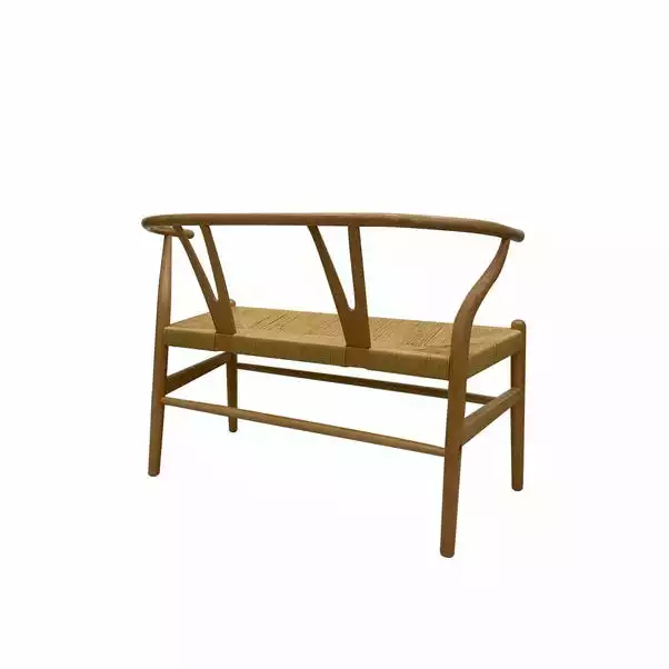 Dunelm Lara Wishbone Bench Seat 6 Dunelm Lara Wishbone Bench Seat - Image 4